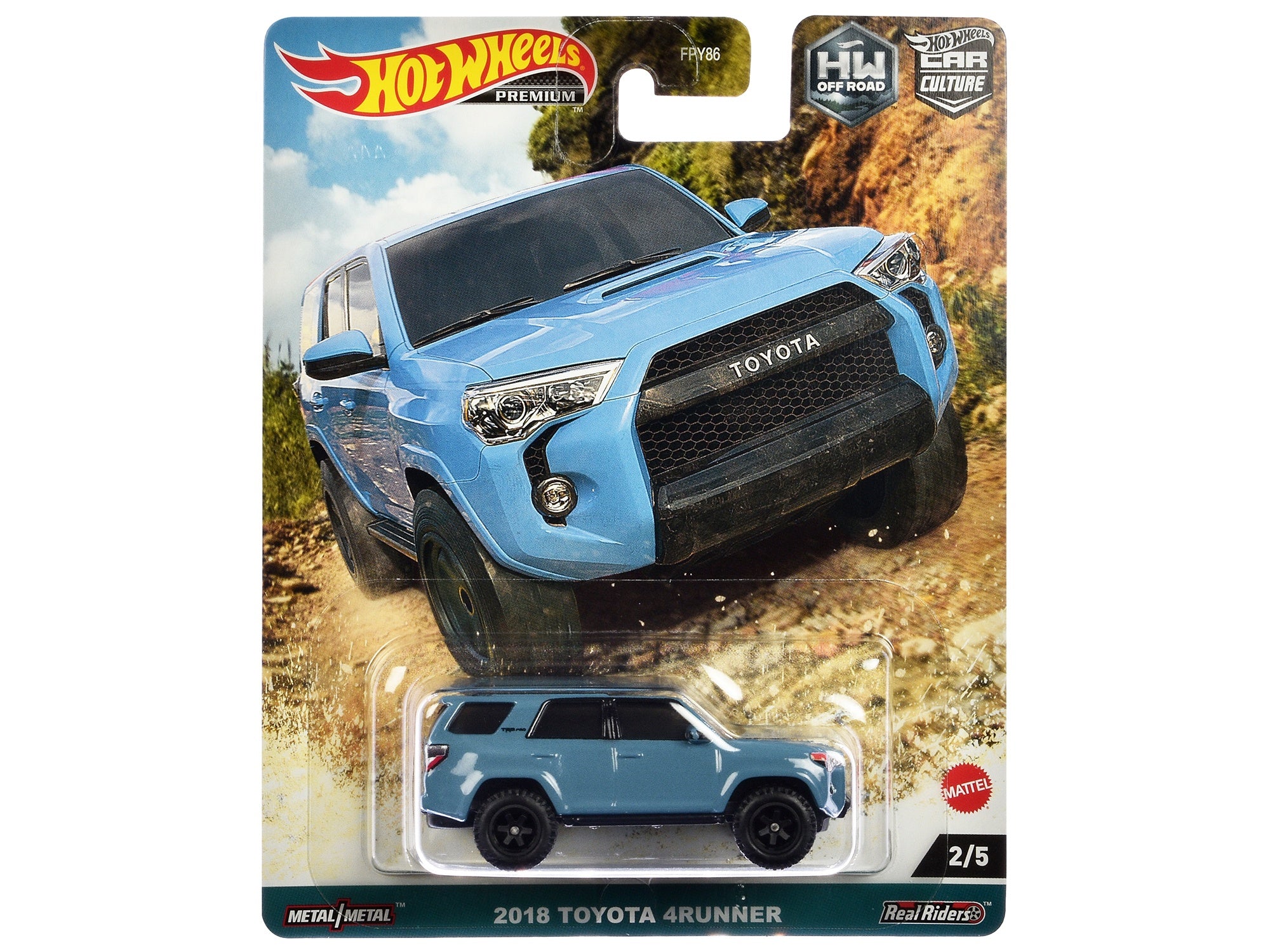 2018 Toyota 4Runner Blue "HW Off Road" Series Diecast Model Car by Hot Wheels Hotwheels