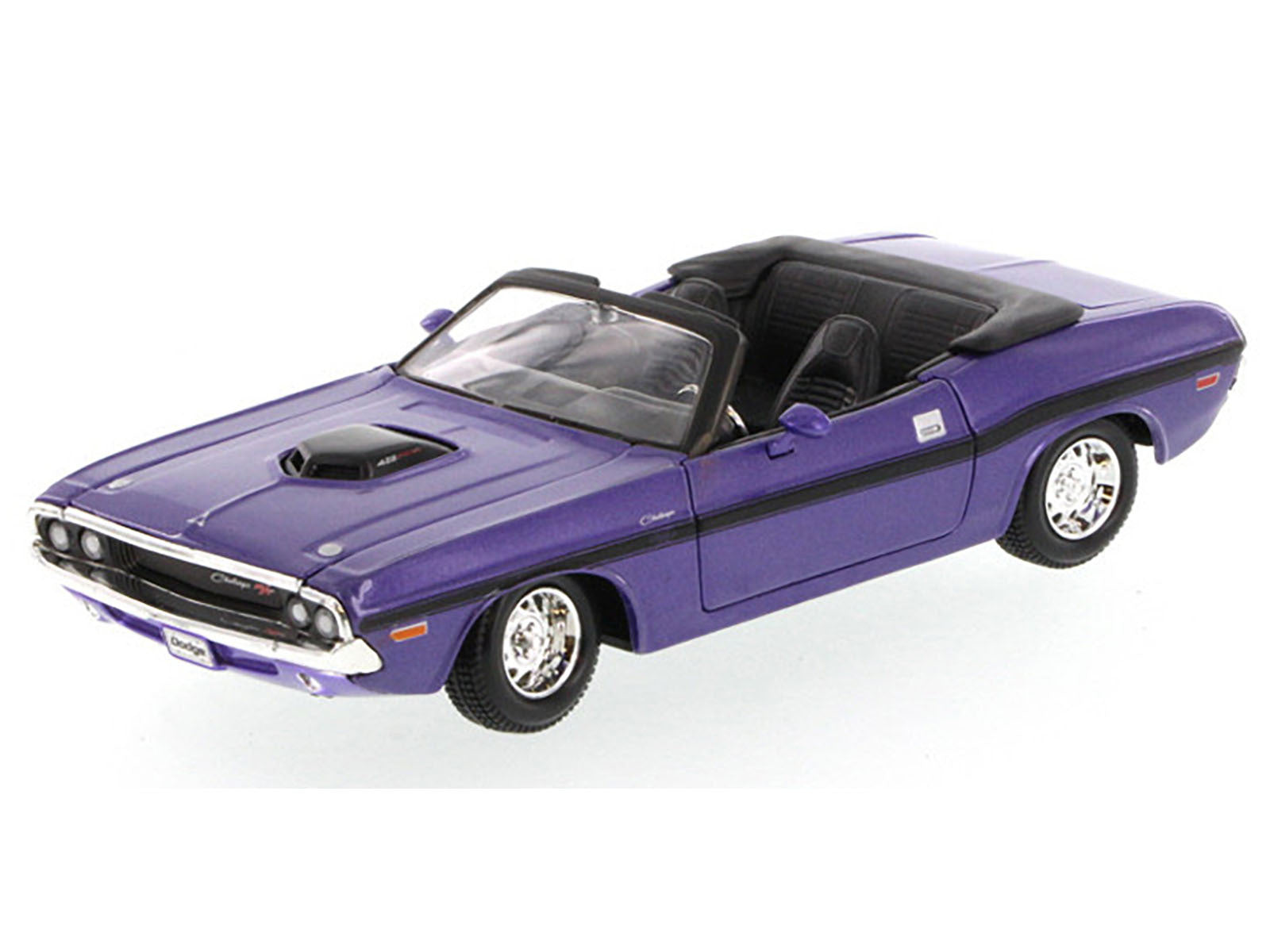 1970 Dodge Challenger R/T Convertible Purple 1/24 Diecast Model Car by Maisto Maisto