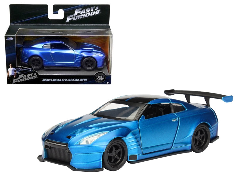 Brian's 2009 Nissan GTR R35 Blue Ben Sopra "Fast & Furious" Movie 1/32 Diecast Model Car  by Jada Jada