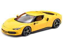 Load image into Gallery viewer, Ferrari 296 GTB Yellow &quot;Race + Play&quot; Series 1/18 Diecast Model Car by Bburago Bburago
