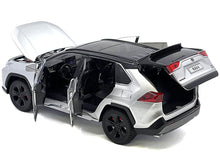 Load image into Gallery viewer, Toyota Rav4 Hybrid XSE Silver Metallic with Black Top and Sunroof 1/24 Diecast Model Car Other
