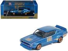 Load image into Gallery viewer, Nissan Skyline 2000 GT-R (KPGC110) RHD (Right Hand Drive) #73 Blue Metallic &quot;Racing Concept&quot; 1/64 Diecast Model Car by Inno Models Inno Models
