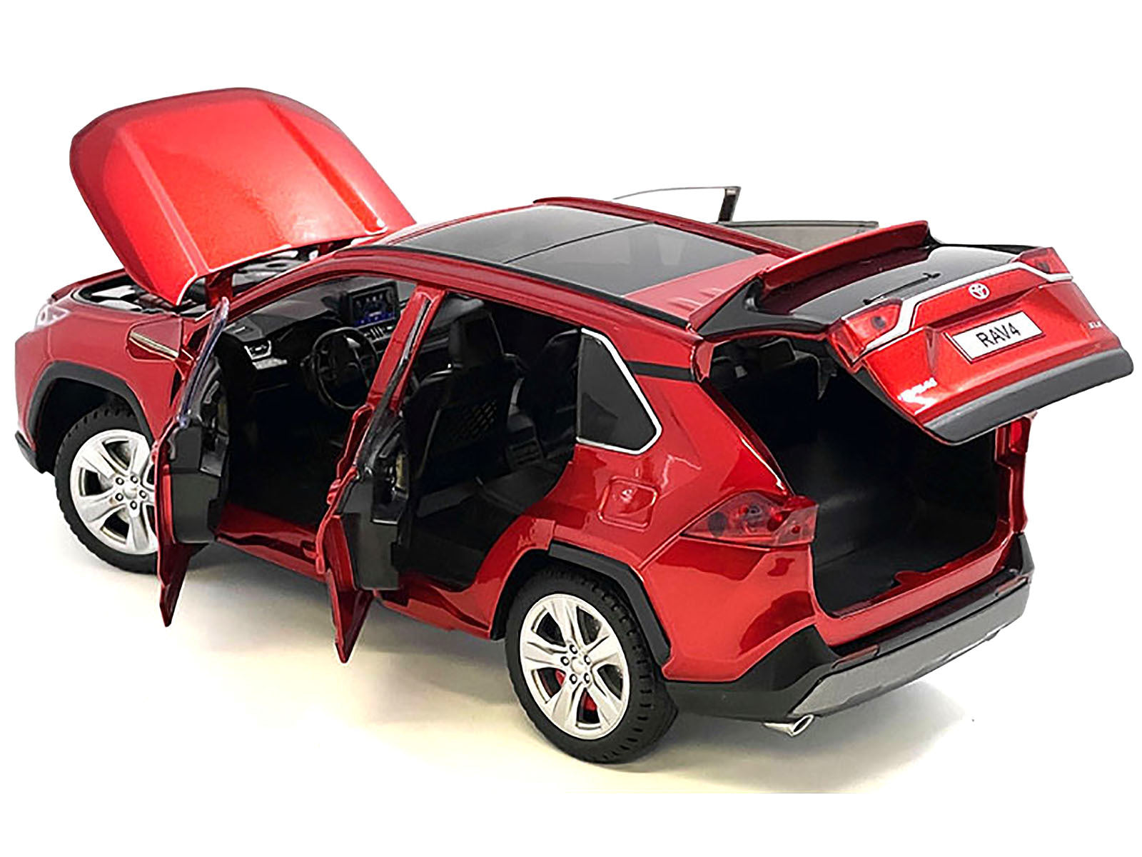 Toyota Rav4 Hybrid XSE Red Metallic with Sunroof 1/24 Diecast Model Car Other