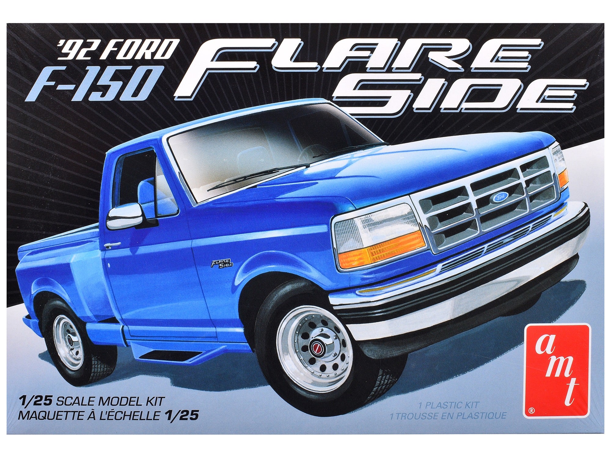 Skill 2 Model Kit 1992 Ford F-150 Flare Side Pickup Truck 1/25 Scale Model by AMT AMT