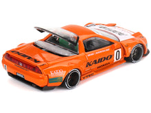 Load image into Gallery viewer, Honda NSX Kaido Racing V1 Orange with White Hood (Designed by Jun Imai) &quot;Kaido House&quot; Special 1/64 Diecast Model Car by Mini GT True Scale Miniatures
