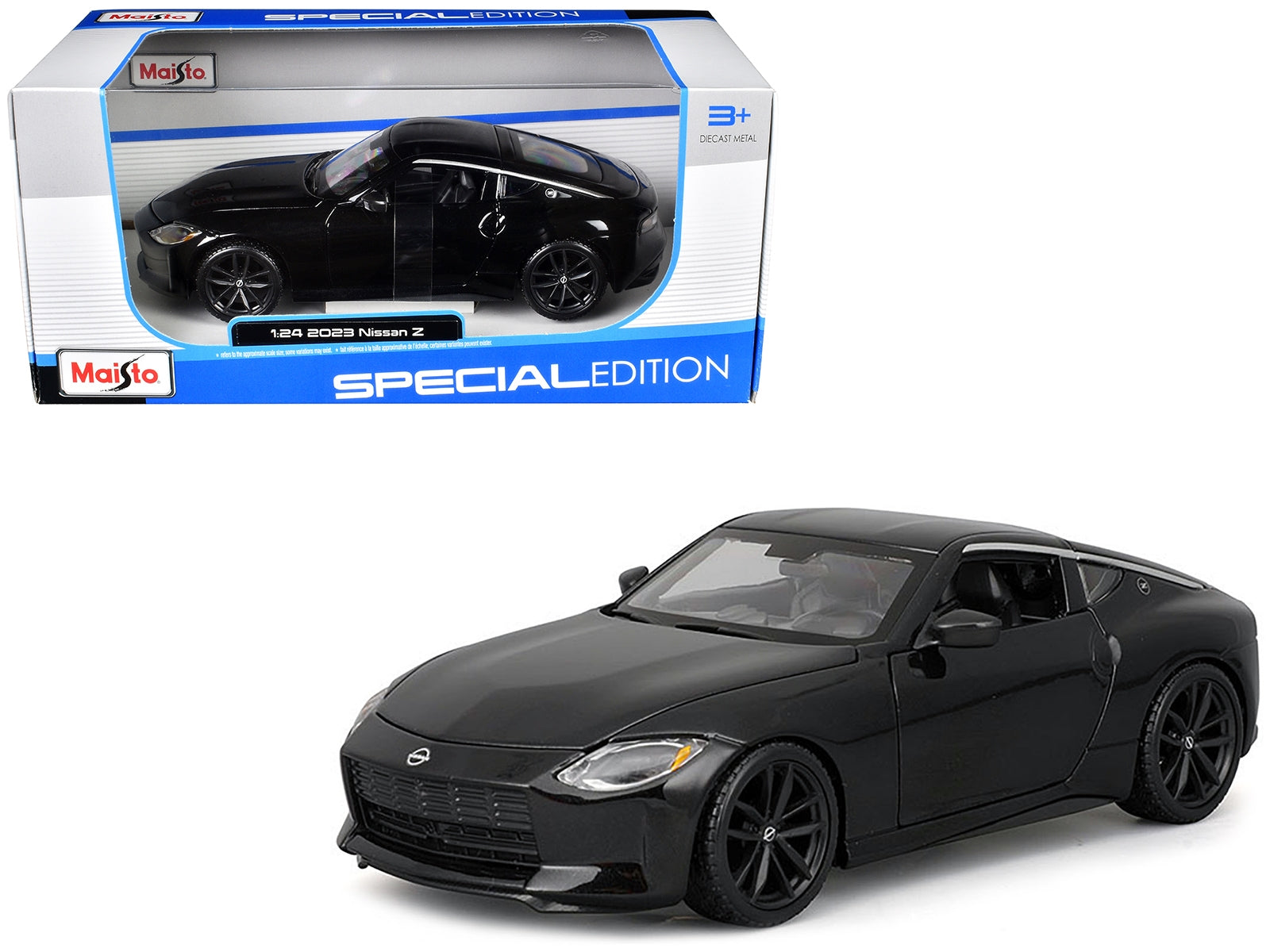 2023 Nissan Z Black Metallic "Special Edition" Series 1/24 Diecast Model Car by Maisto Maisto