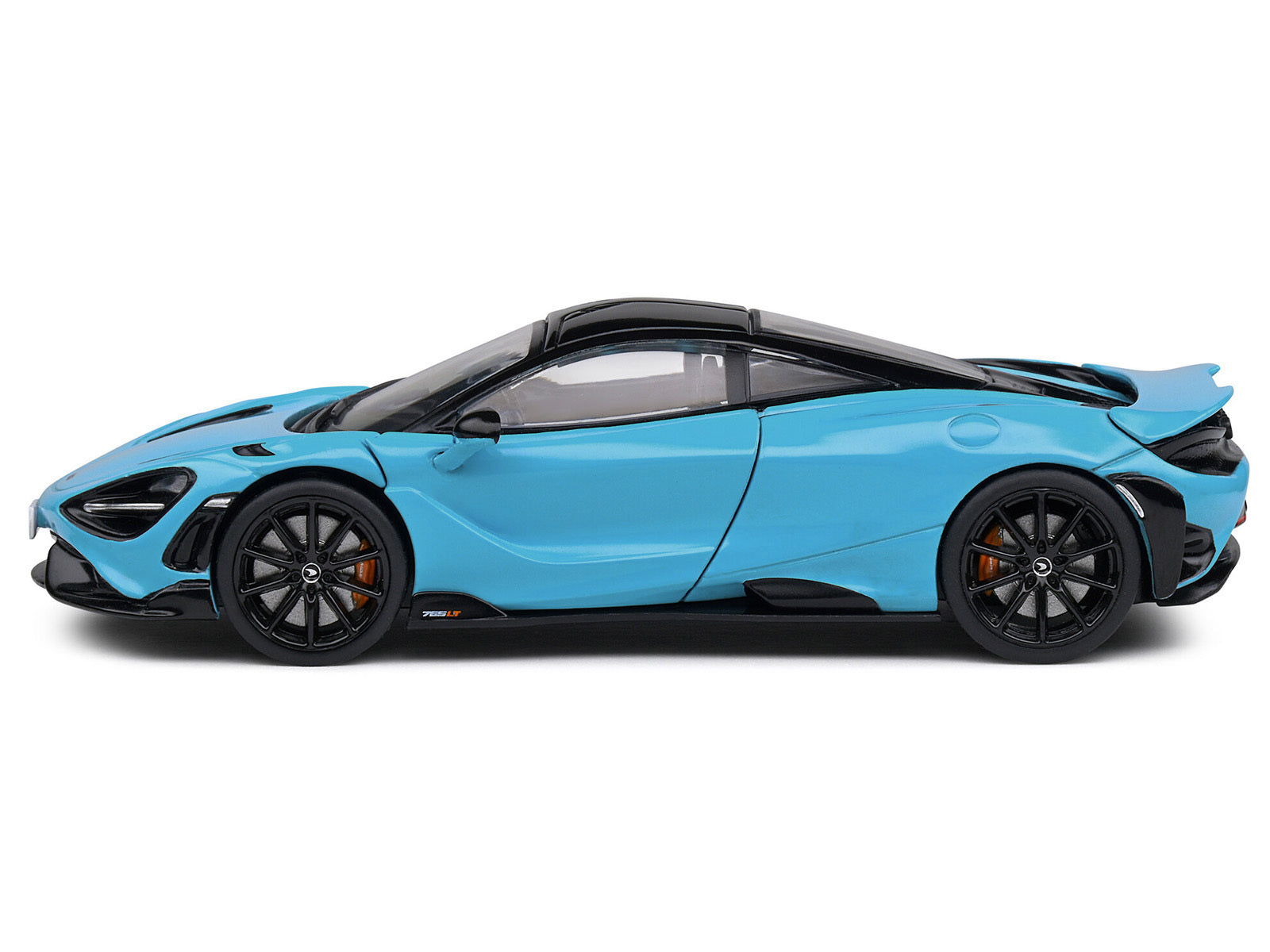 2020 McLaren 765 LT Curacao Blue with Black Top 1/43 Diecast Model Car by Solido Solido