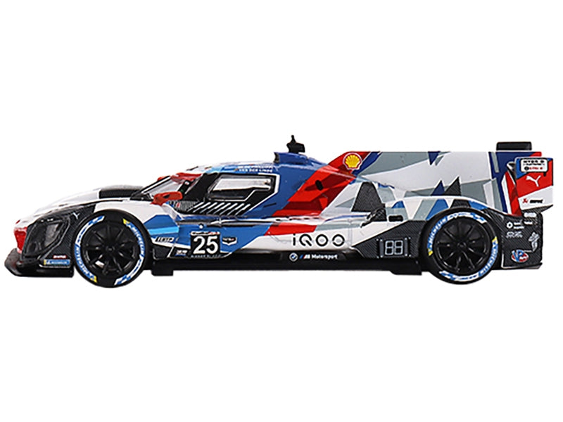 BMW M Hybrid V8 #25 Connor De Phillippi - Sheldon van der Linde - Nick Yelloly "BMW M Team RLL" 2nd Place "12 Hours of Sebring" (2023) Limited Edition to 3960 pieces Worldwide 1/64 Diecast Model Car by Mini GT Mini GT