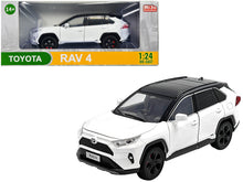 Load image into Gallery viewer, Toyota Rav4 Hybrid XSE White with Black Top and Sunroof 1/24 Diecast Model Car Other
