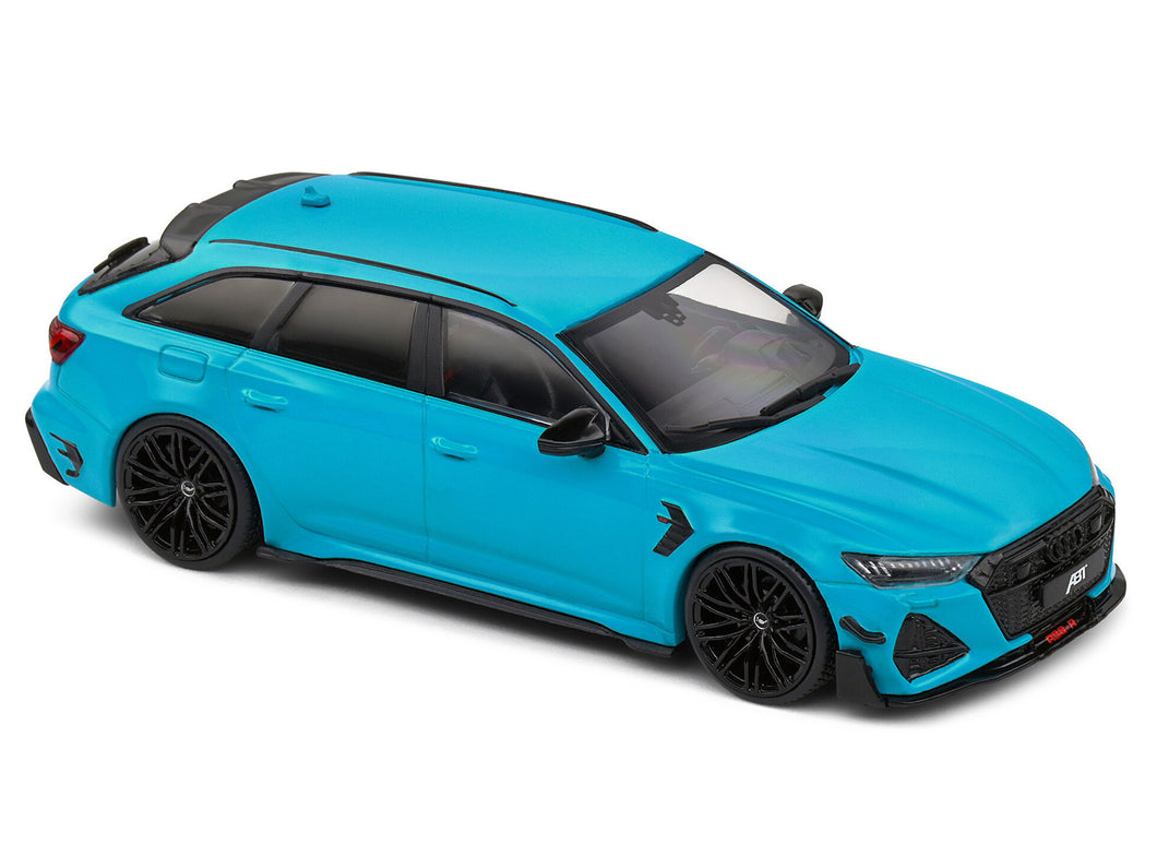 2022 Audi ABT RS 6-R Miami Blue 1/43 Diecast Model Car by Solido Solido