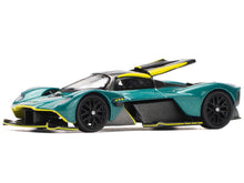 Load image into Gallery viewer, Aston Martin Valkyrie Green Metallic with Carbon Top 1/64 Diecast Model Car by Pop Race Pop Race
