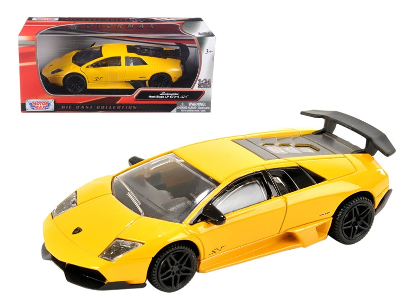 Lamborghini Murcielago LP 670 4 SV Yellow 1/24 Diecast Model Car by Motormax Motormax