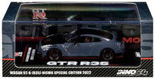 Load image into Gallery viewer, 2022 Nissan GT-R (R35) Nismo Special Edition RHD (Right Hand Drive) Stealth Gray with Carbon Top and Hood 1/64 Diecast Model Car by Inno Models Inno Models
