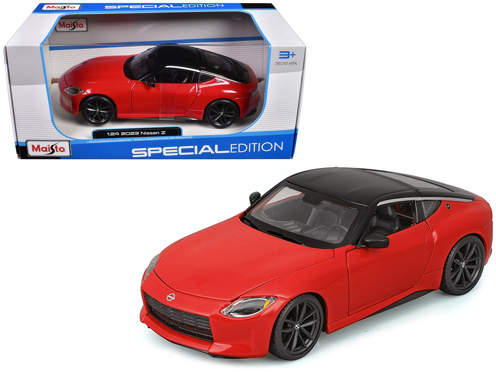 2023 Nissan Z Red with Black Top "Special Edition" Series 1/24 Diecast Model Car by Maisto Maisto