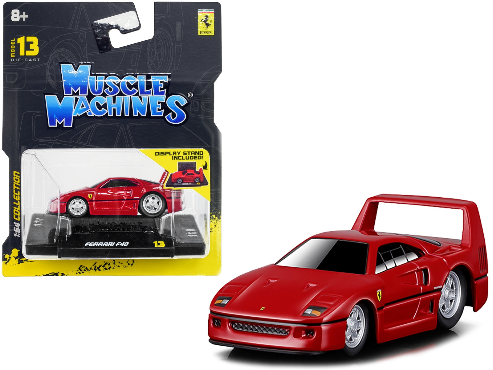 Ferrari F40 Red 1/64 Diecast Model Car by Muscle Machines Muscle Machines