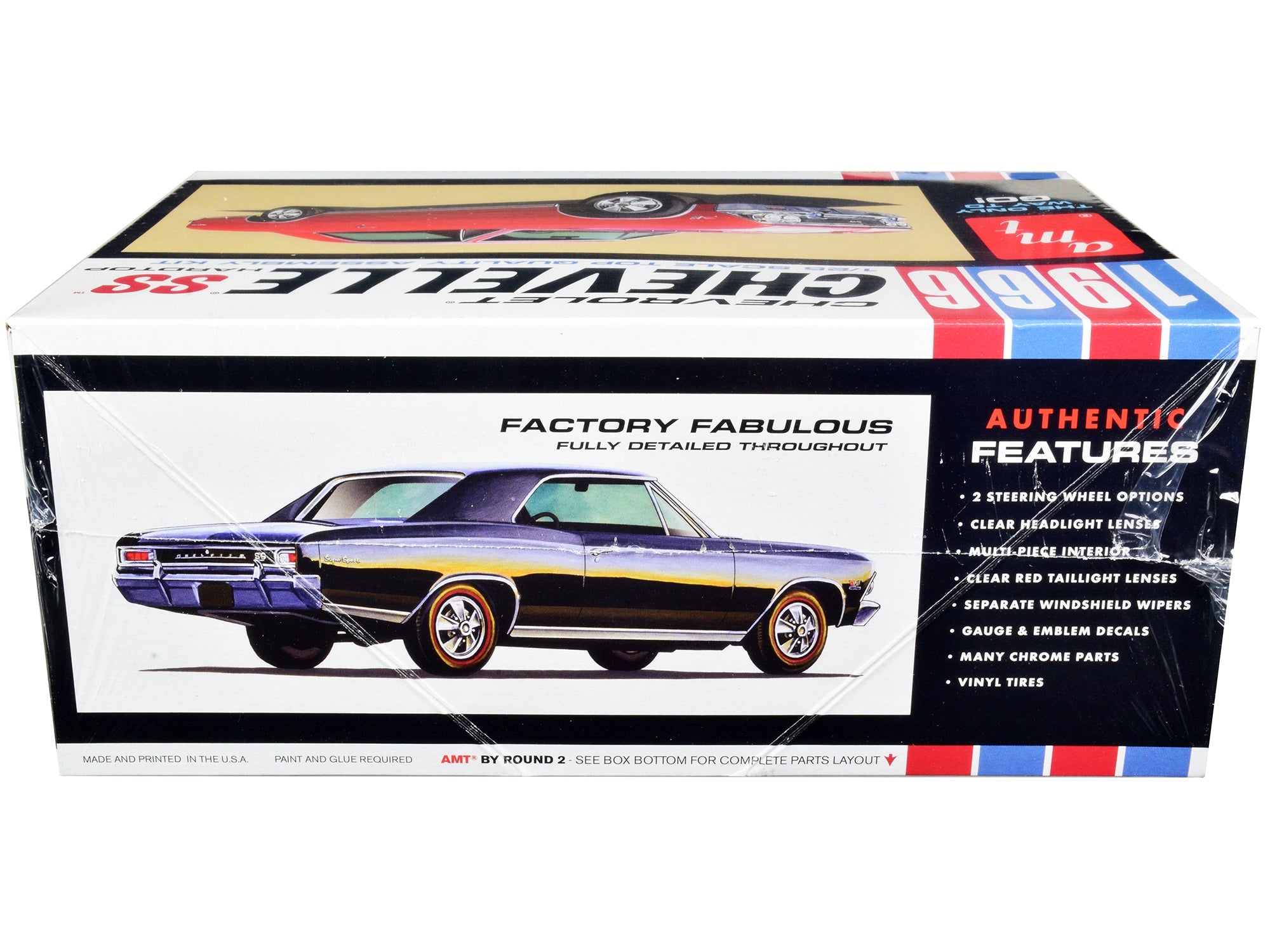 Skill 2 Model Kit 1966 Chevrolet Chevelle SS Hardtop 1/25 Scale Model by AMT AMT