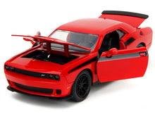 Load image into Gallery viewer, 2015 Dodge Challenger Red with Black Stripes and Glenn Diecast Figure &quot;The Walking Dead&quot; (2010-2022) TV Series &quot;Hollywood Rides&quot; Series 1/24 Diecast Model Car by Jada Jada
