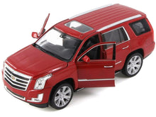 Load image into Gallery viewer, 2017 Cadillac Escalade with Sunroof Red Metallic 1/24-1/27 Diecast Model Car by Welly Welly
