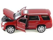 Load image into Gallery viewer, 2017 Cadillac Escalade with Sunroof Red Metallic 1/24-1/27 Diecast Model Car by Welly Welly
