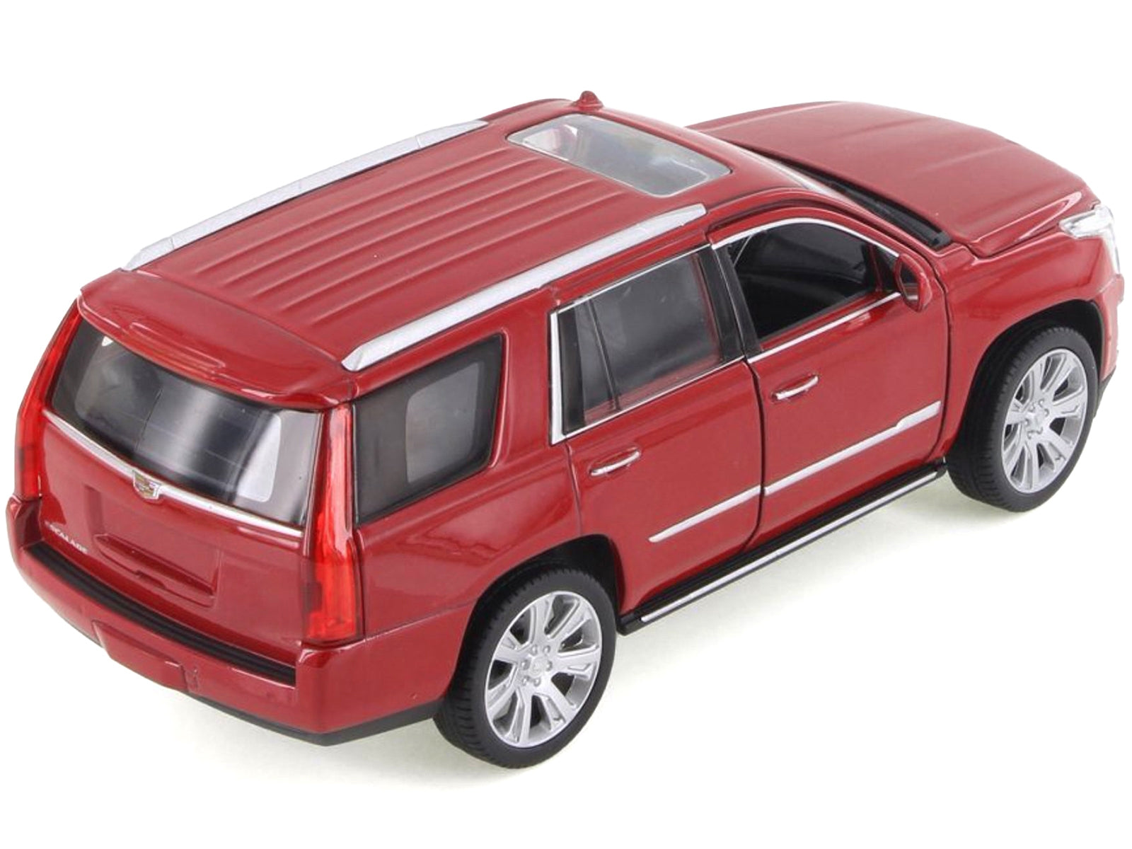 2017 Cadillac Escalade with Sunroof Red Metallic 1/24-1/27 Diecast Model Car by Welly Welly