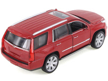 Load image into Gallery viewer, 2017 Cadillac Escalade with Sunroof Red Metallic 1/24-1/27 Diecast Model Car by Welly Welly
