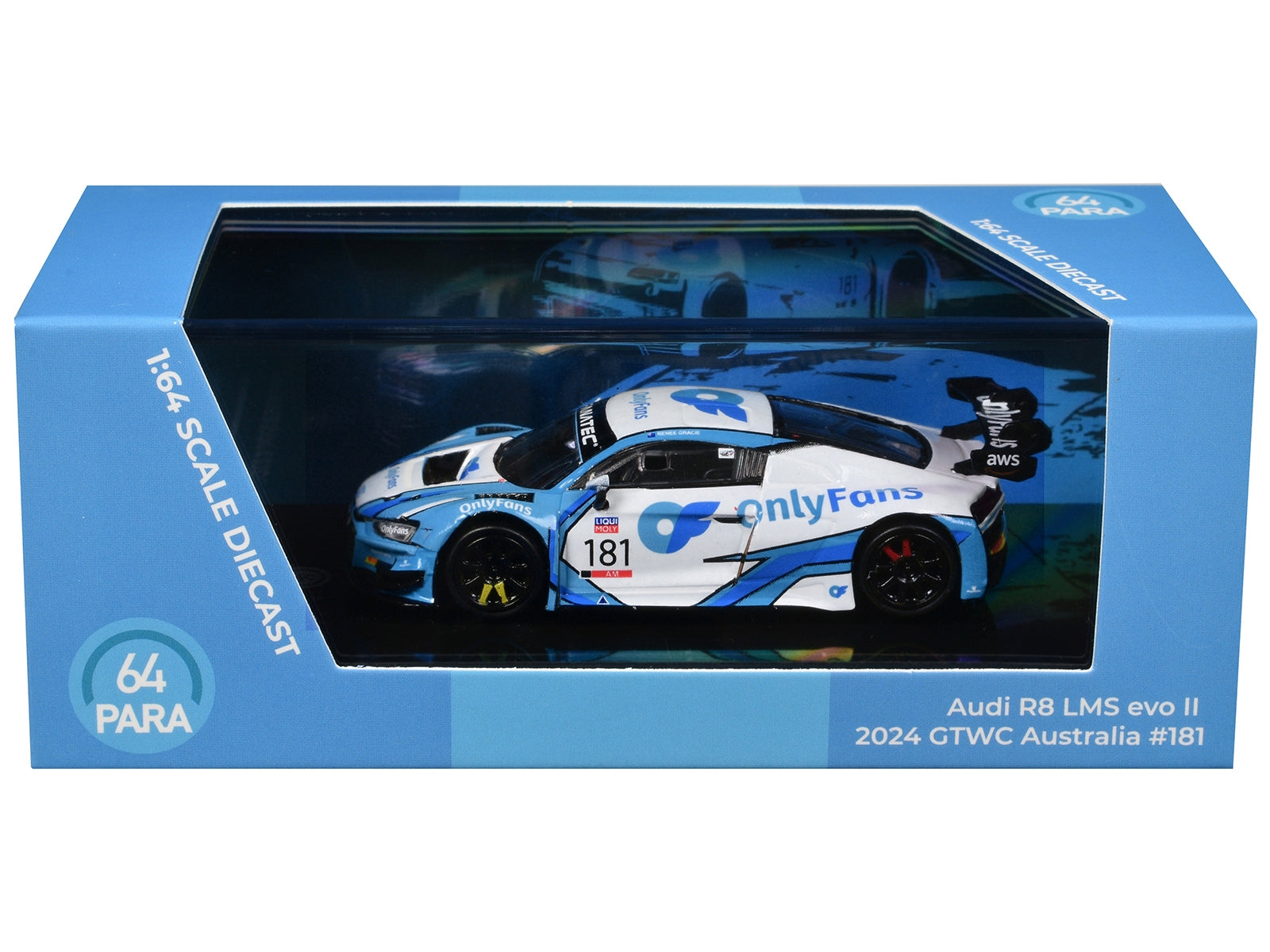 Audi R8 LMS Evo II #181 Renee Gracie - Paul Stokell "Melbourne Performance Centre - OnlyFans" "GT World Challenge Australia" (2024) 1/64 Diecast Model Car by Paragon Models Paragon