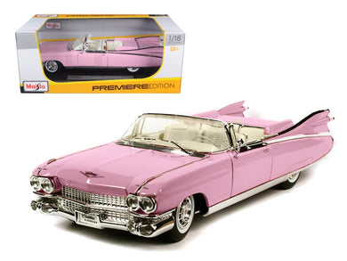 1959 Cadillac Eldorado Biarritz Convertible Pink 1/18 Diecast Model Car by Maisto Maisto