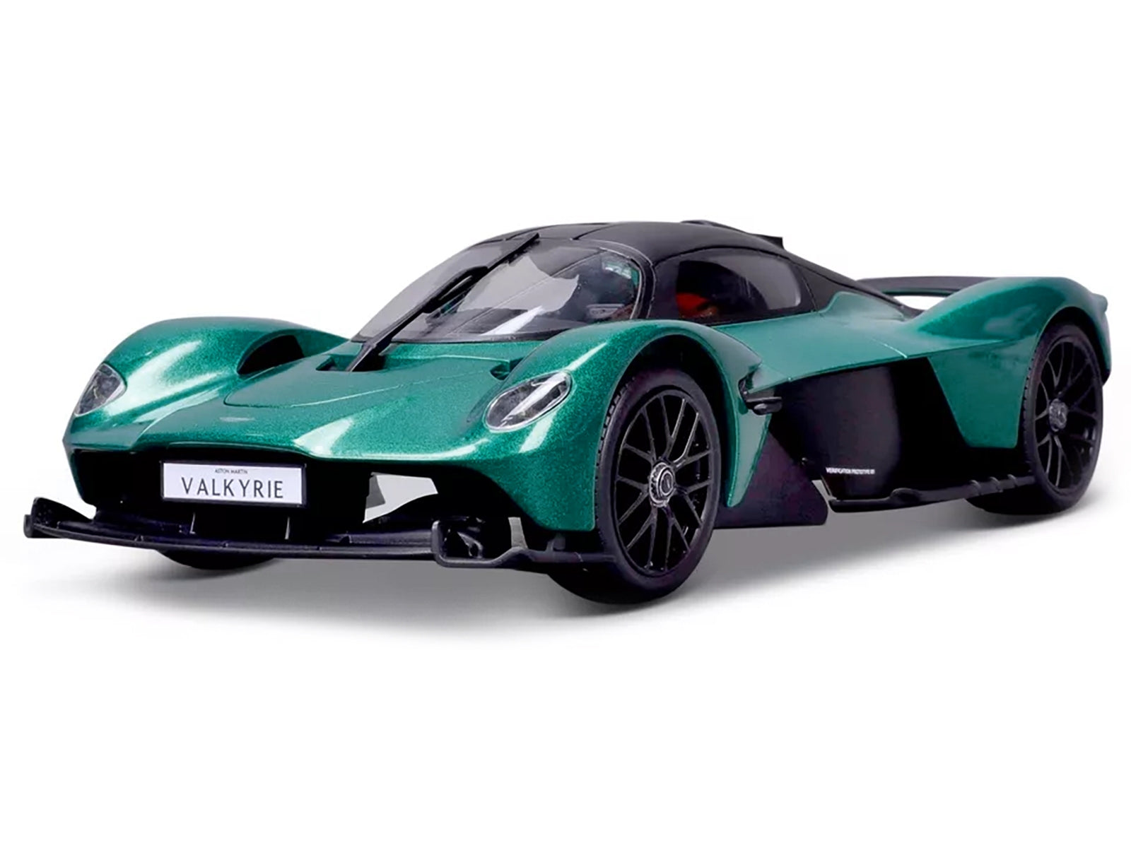 Aston Martin Valkyrie Green Metallic with Matt Black Top "Special Edition" Series 1/18 Diecast Model Car by Maisto Maisto