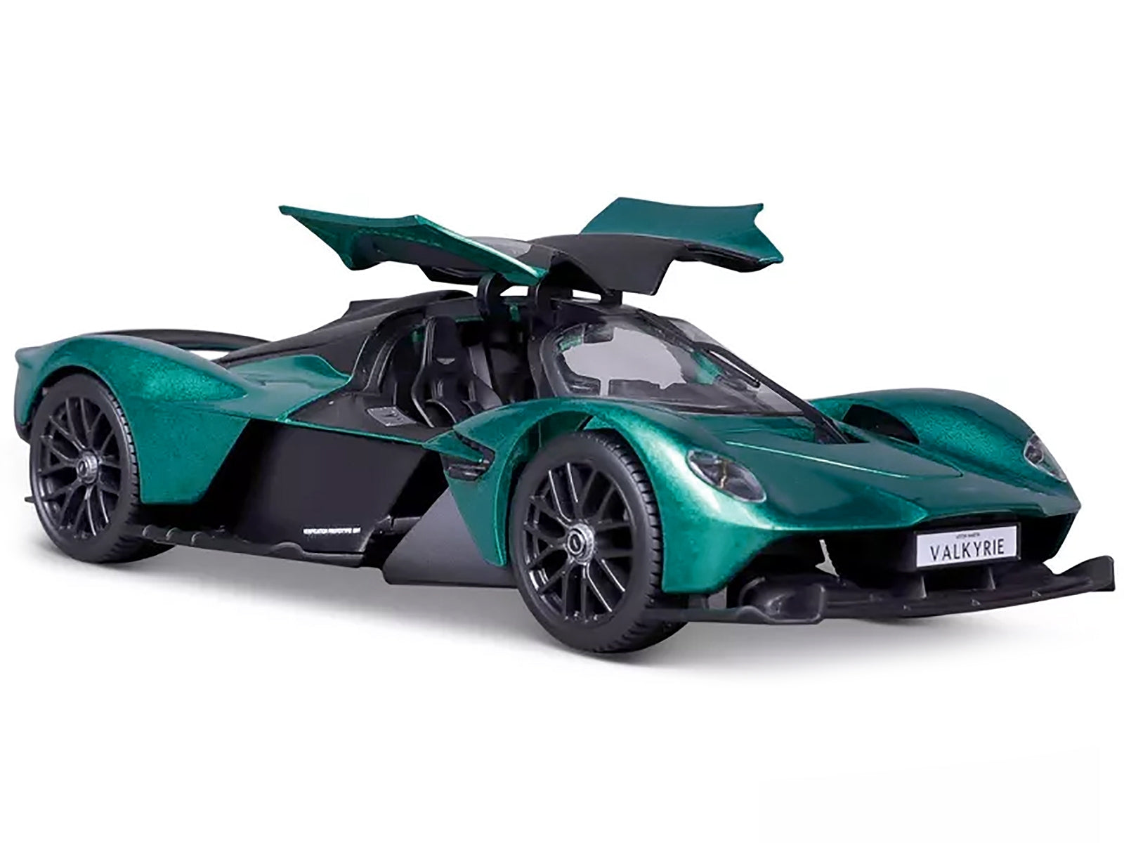 Aston Martin Valkyrie Green Metallic with Matt Black Top "Special Edition" Series 1/18 Diecast Model Car by Maisto Maisto