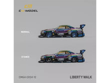 Load image into Gallery viewer, Nissan Skyline LB-ER34 &quot;Super Silhouette&quot; RHD (Right Hand Drive) #5 Chameleon Metallic with Extra Wheels 1/64 Diecast Model Car by CM Models CM Models
