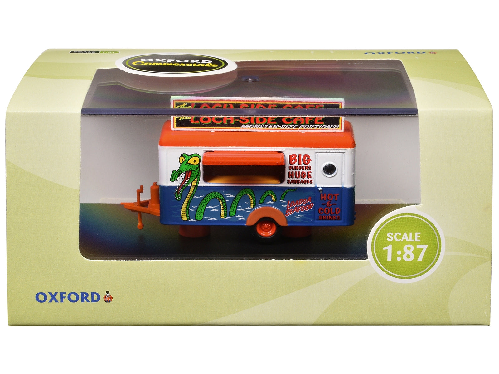 Mobile Food Trailer "Loch-Side Cafe" 1/87 (HO) Scale Diecast Model by Oxford Diecast Oxford Diecast