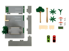 Load image into Gallery viewer, Toretto Cafe Diorama with Mitsubishi Eclipse Green and Ford F-150 SVT Lightning Red &quot;Fast and Furious&quot; &quot;Nano Scene&quot; Series Model by Jada DREAMLAND DIE CAST
