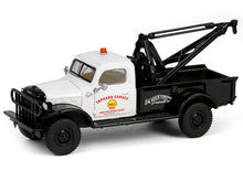 Load image into Gallery viewer, 1945 Dodge Power Wagon Wrecker Tow Truck &quot;Shell Oil&quot; White and Black &quot;Running on Empty&quot; Series 17 1/64 Diecast Model Car by Greenlight Greenlight
