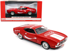 Load image into Gallery viewer, 1971 Ford Mustang Sportsroof Red with White Stripes &quot;Refresh Yourself - Coca-Cola&quot; 1/24 Diecast Model Car by Motor City Classics Motorcity Classics
