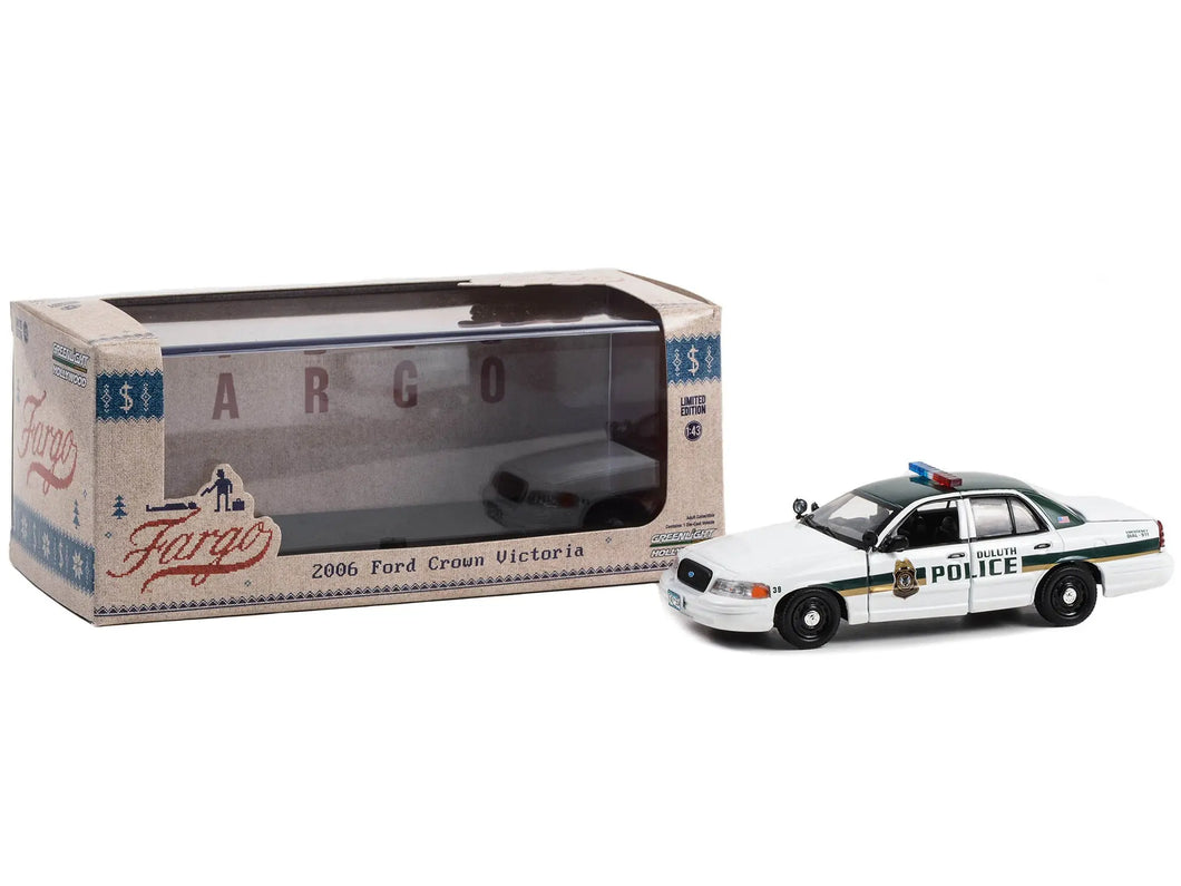 2006 Ford Crown Victoria Police Interceptor White with Green Top 