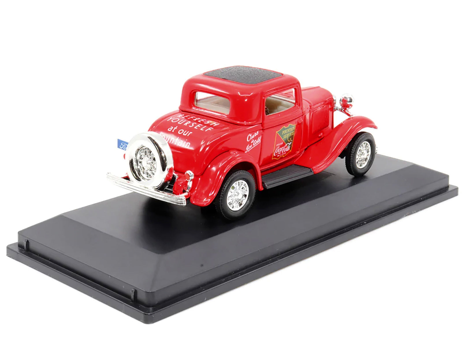 1932 Ford Coupe "Coca-Cola" Red with Black Top 1/43 Diecast Model Car by Motor City Classics Motorcity Classics