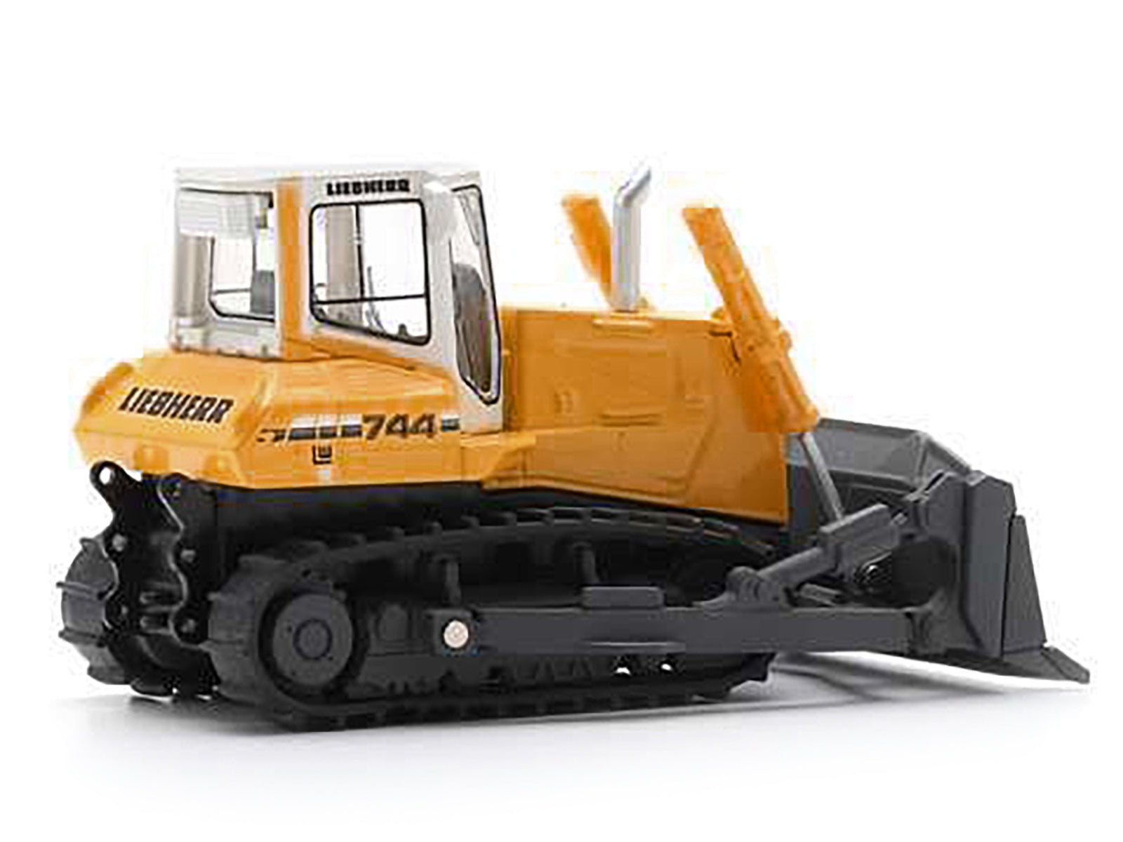 Liebherr PR 744 Bulldozer Yellow with White Top 1/87 (HO) Diecast Model Car by Schuco Schuco