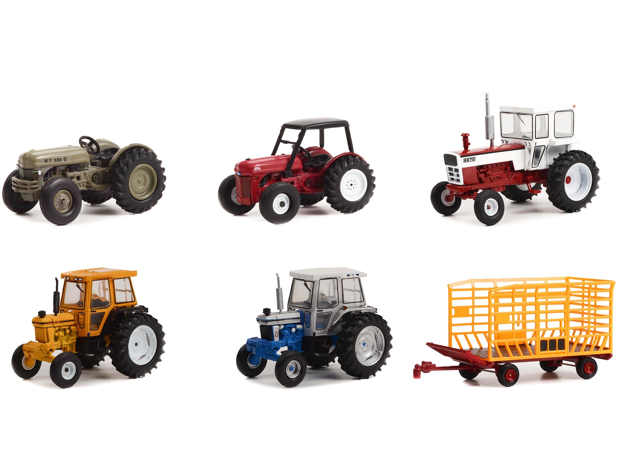 "Down on the Farm" Series Set of 6 pieces Release 7 1/64 Diecast Models by Greenlight Greenlight