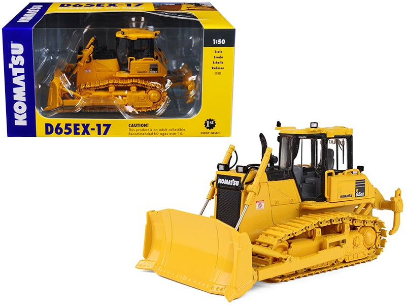 Komatsu D65EX-17 Sigmadozer with Ripper 1/50 Diecast Model by First Gear First Gear