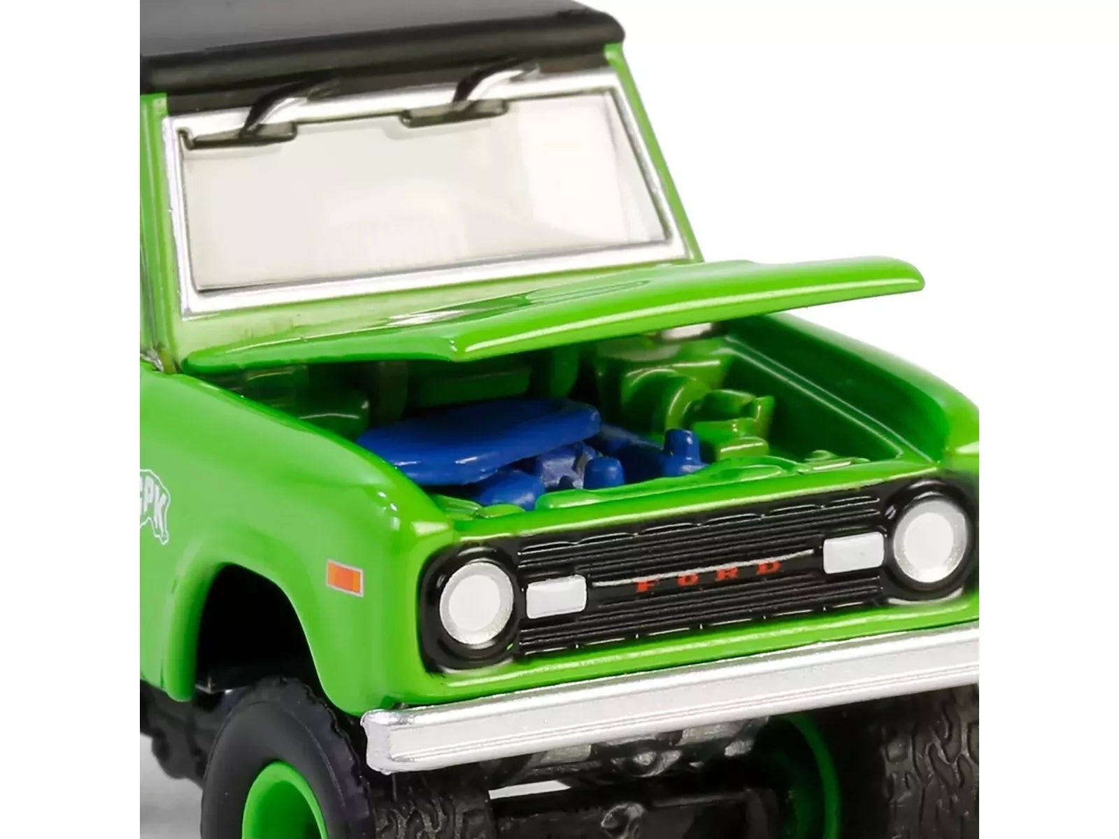 1969 Ford Bronco "Garbage Pail Kids: Super Snotty" Green with Black Top "San Diego Comic-Con 2024 Exclusive" 1/64 Diecast Model Car by Greenlight Greenlight