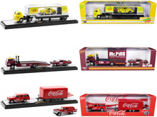 Load image into Gallery viewer, Auto Haulers &quot;Coca-Cola&quot; Set of 3 pieces Release 23 Limited Edition 1/64 Diecast Model Cars by M2 Machines M2
