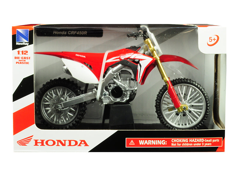 Honda CRF450R Red 1/12 Diecast Motorcycle Model by New Ray New Ray