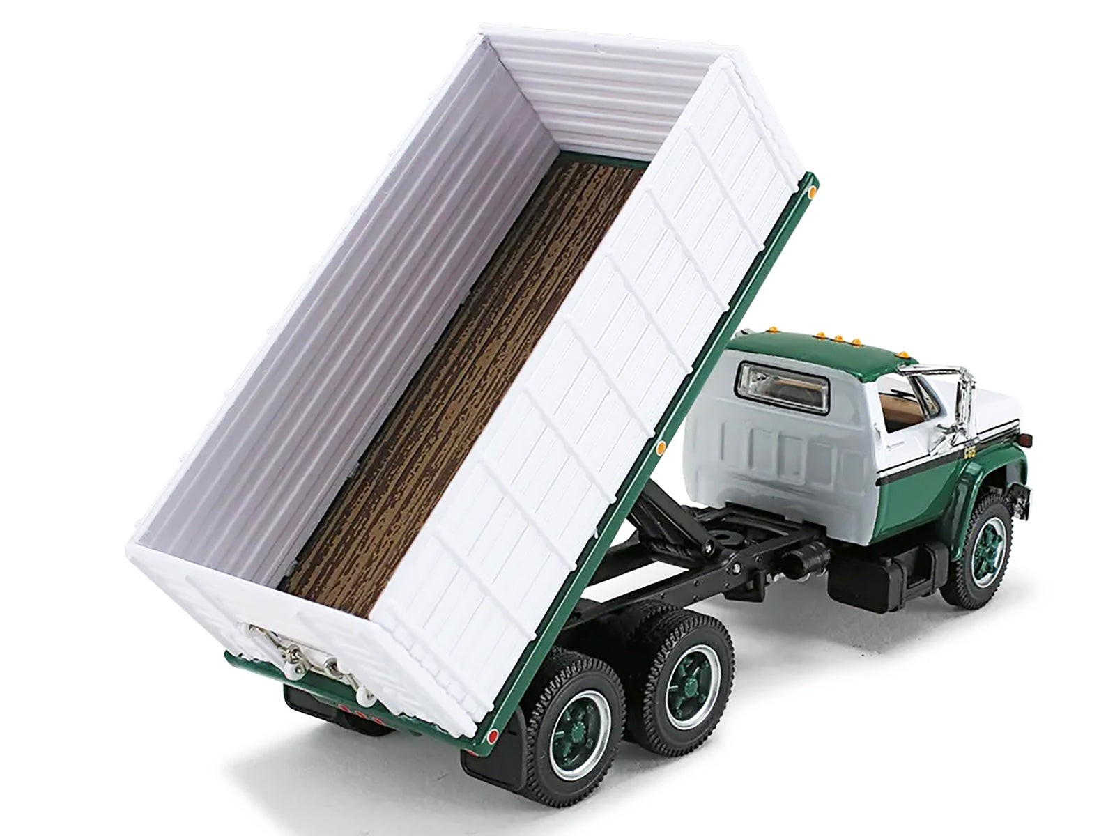 1970s Chevrolet C65 Grain Truck Green and White 1/64 Diecast Model by DCP/First Gear First Gear