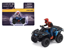 Load image into Gallery viewer, Can-Am Outlander XT 1000R ATV Oxford Blue Metallic with Driver Figure 1/32 Diecast Model by BRP Models BRP Models
