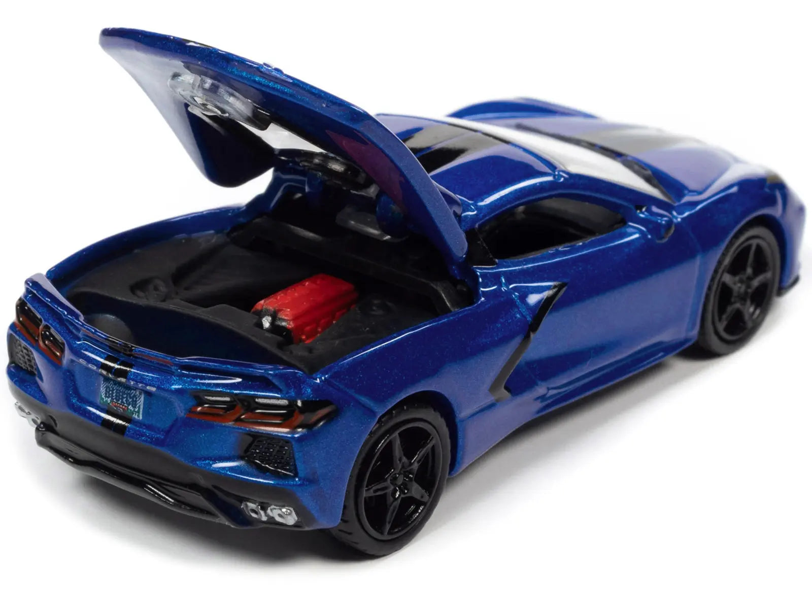 2020 Chevrolet Corvette Elkhart Lake Blue Metallic "Sports Cars" Limited Edition 1/64 Diecast Model Car by Auto World Autoworld