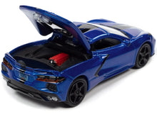 Load image into Gallery viewer, 2020 Chevrolet Corvette Elkhart Lake Blue Metallic &quot;Sports Cars&quot; Limited Edition 1/64 Diecast Model Car by Auto World Autoworld
