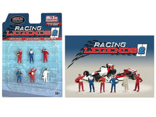 Load image into Gallery viewer, &quot;Racing Legends 2&quot; 6 piece Diecast Set (6 Driver Figures) Limited Edition to 4800 pieces Worldwide for 1/64 Scale Models by American Diorama American Diorama
