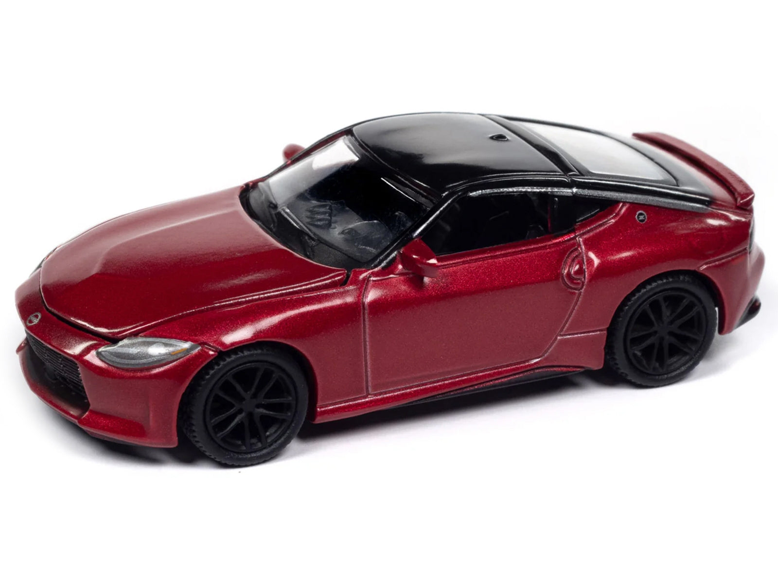 2023 Nissan Z Passion Red Metallic with Black Top "Import Legends" Series 1/64 Diecast Model Car by Auto World Autoworld