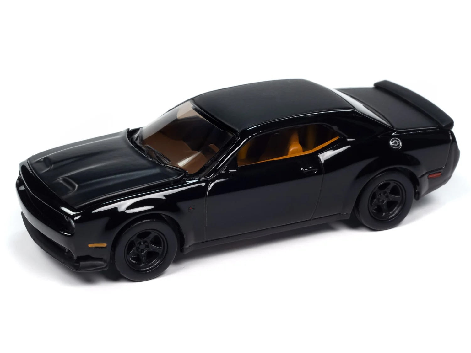 2021 Dodge Challenger SRT Super Stock Pitch Black "Modern Muscle" Series 1/64 Diecast Model Car by Auto World Autoworld