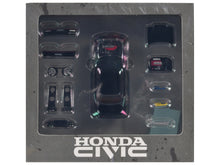 Load image into Gallery viewer, Honda Civic EF2 RHD (Right Hand Drive) Black with Accessories 1/64 Diecast Model Car by BM Creations BM Creations
